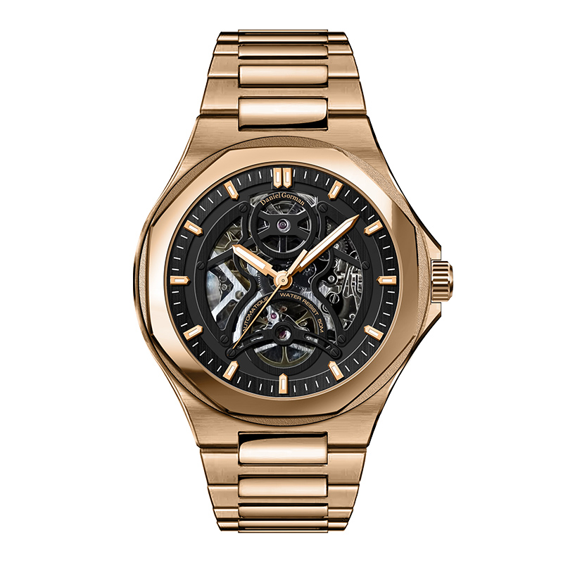 Daniel Gorman DG9111 Luxury Mechanical Hollow Out Watch Men \\\\ \'S Waterproof Watch Lisurous Stainless Strap Top Brand Luxury Watch